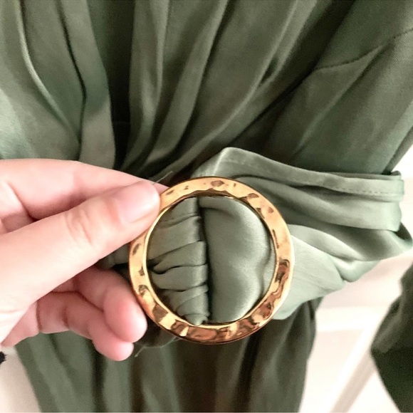 Zara belted satin effect mini dress - Picture 6 of 9